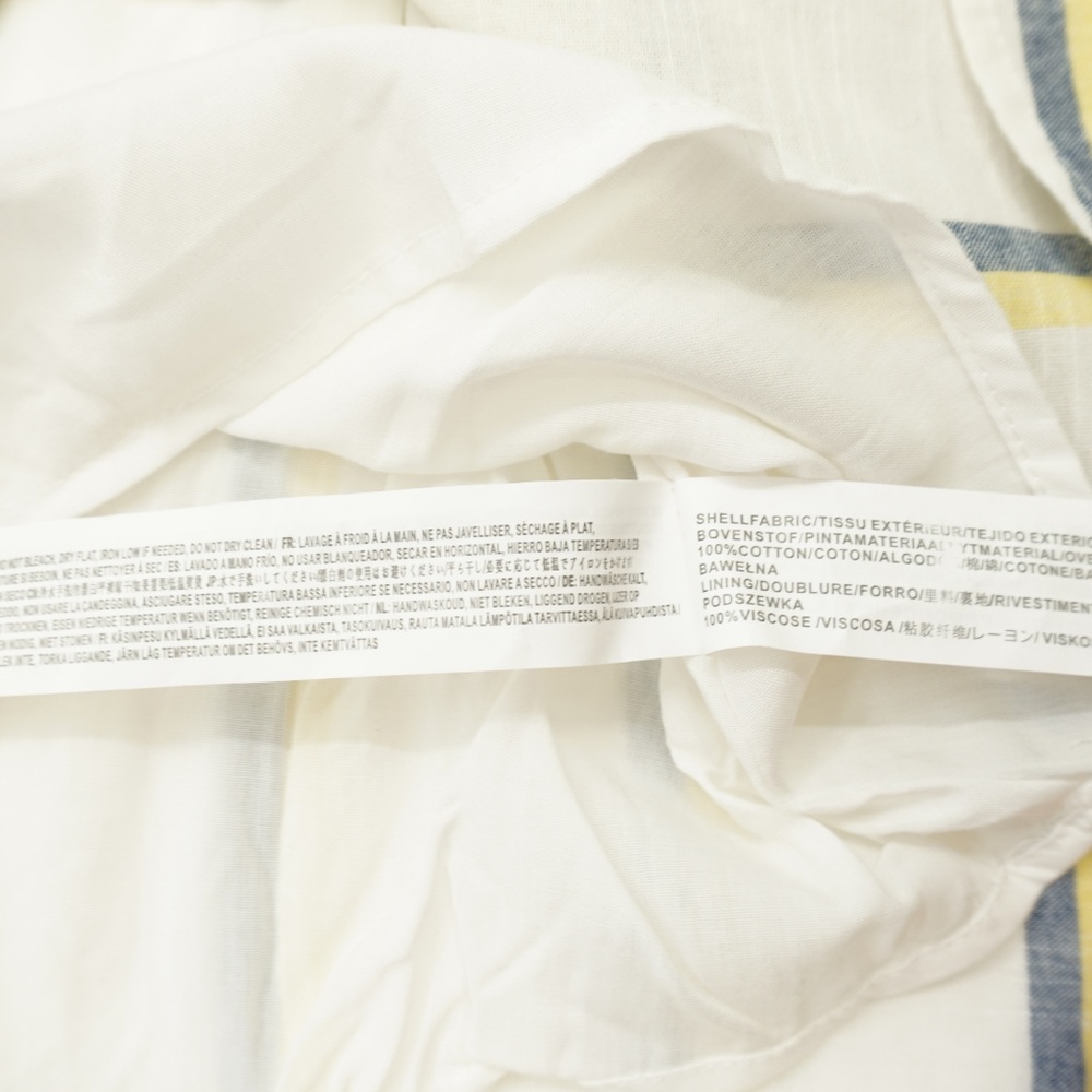 J.O.A. Striped Ruffle Flutter Trim Faux Wrap Dress - Picture 4 of 6